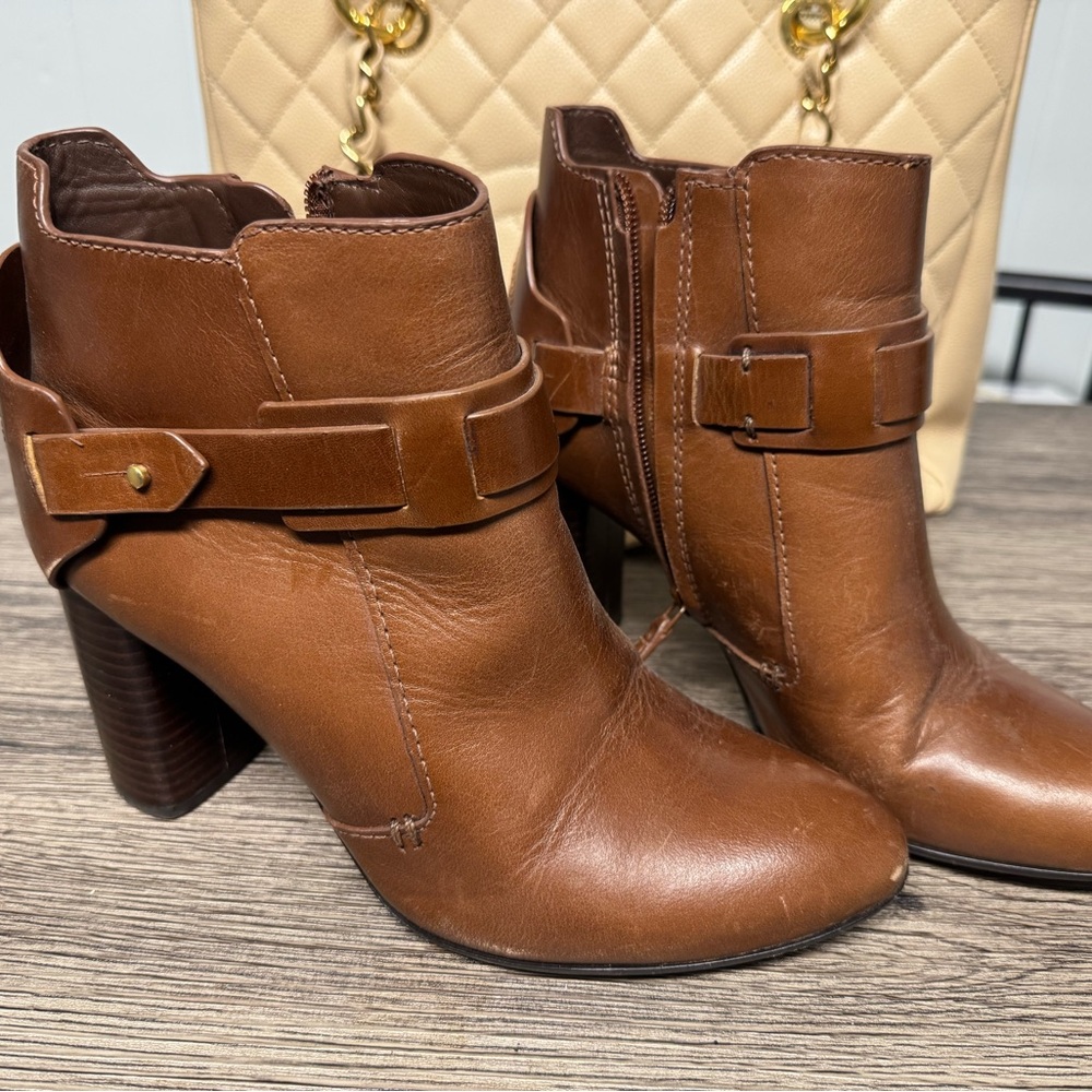 Tory Burch cognac boots